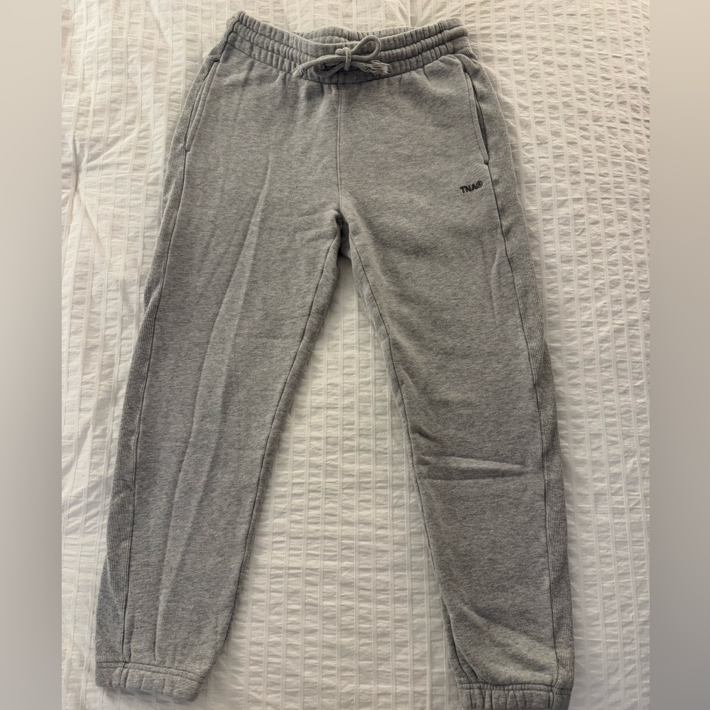 TNA boyfriend cozy fleece sweatpants